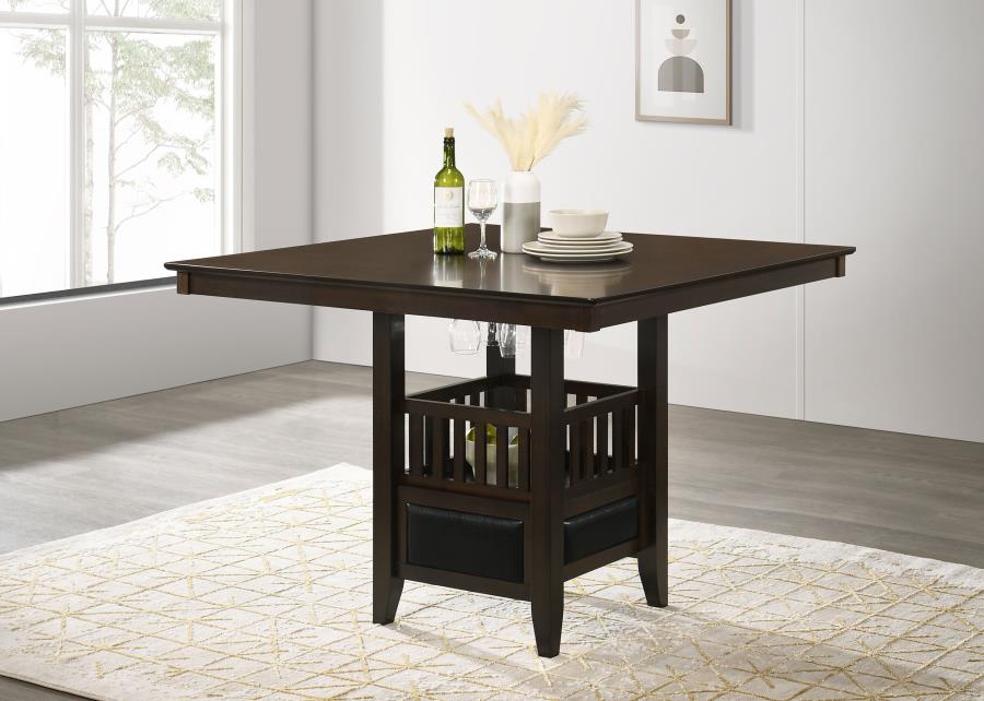 Jaden Square 47-inch Counter Height Dining Table Espresso | Full | Brown | Espresso | 100958
