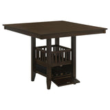 Jaden Square 47-inch Counter Height Dining Table Espresso | Full | Brown | Espresso | 100958