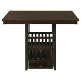 Jaden Square 47-inch Counter Height Dining Table Espresso | Full | Brown | Espresso | 100958