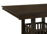 Jaden Square 47-inch Counter Height Dining Table Espresso | Full | Brown | Espresso | 100958