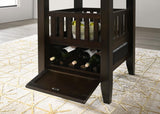 Jaden Square 47-inch Counter Height Dining Table Espresso | Full | Brown | Espresso | 100958