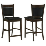 Jaden Upholstered Counter Chair Espresso (Set of 2) | King | Brown | Espresso | 100959