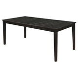 Louise Rectangular 78-inch Extension Leaf Dining Table Black | Black | 101561