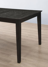 Louise Rectangular 78-inch Extension Leaf Dining Table Black | Black | 101561