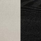 Louise Upholstered Wood Dining Side Chair Black (Set of 2) | Full | Black | 101562