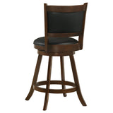 Broxton Upholstered Swivel Counter Chair Chestnut (Set of 2) | Black | Chestnut | 101919