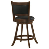 Broxton Upholstered Swivel Counter Chair Chestnut (Set of 2) | Black | Chestnut | 101919