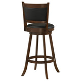 Broxton Upholstered Swivel Bar Chair Chestnut (Set of 2) | Black | Chestnut | 101920