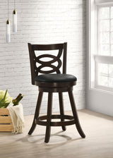 Calecita Wood Swivel Counter Stool Cappuccino (Set of 2) | Black | Cappuccino | 101929