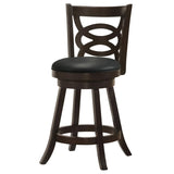 Calecita Wood Swivel Counter Stool Cappuccino (Set of 2) | Black | Cappuccino | 101929