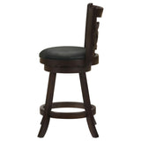 Calecita Wood Swivel Counter Stool Cappuccino (Set of 2) | Black | Cappuccino | 101929