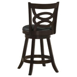 Calecita Wood Swivel Counter Stool Cappuccino (Set of 2) | Black | Cappuccino | 101929