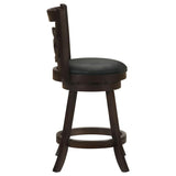 Calecita Wood Swivel Counter Stool Cappuccino (Set of 2) | Black | Cappuccino | 101929