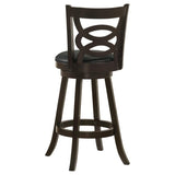 Calecita Wood Swivel Bar Chair Cappuccino (Set of 2) | Black | Cappuccino | 101930