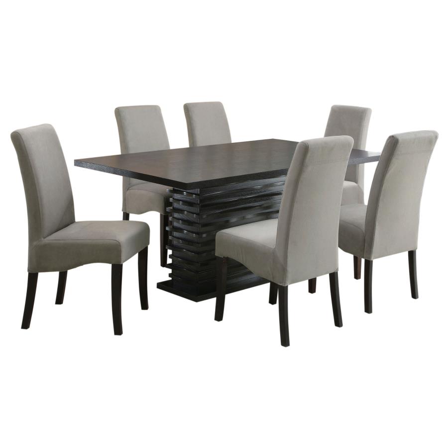 Stanton 7-piece Rectangular Dining Table Set Grey