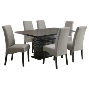 Stanton 7-piece Rectangular Dining Table Set Grey