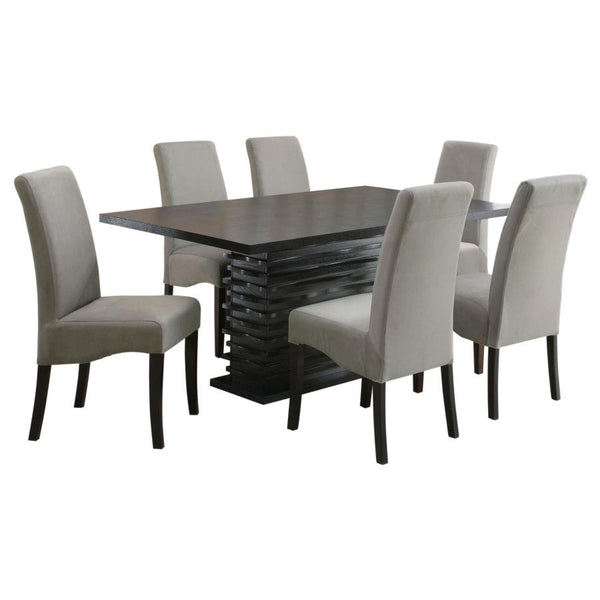 Stanton 7-piece Rectangular Dining Table Set Grey