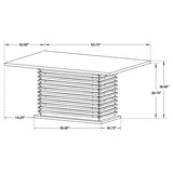 Stanton Rectangular 66-inch Dining Table Black | Black | 102061