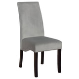 Stanton Velvet Upholstered Dining Side Chair Grey (Set of 2) | Full | Grey | 102062