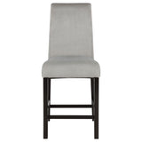Stanton Velvet Upholstered Counter Chair Grey (Set of 2) | King | Grey | 102069GRY