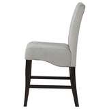 Stanton Velvet Upholstered Counter Chair Grey (Set of 2) | King | Grey | 102069GRY