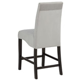 Stanton Velvet Upholstered Counter Chair Grey (Set of 2) | King | Grey | 102069GRY