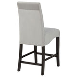 Stanton Velvet Upholstered Counter Chair Grey (Set of 2) | King | Grey | 102069GRY