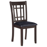 Lavon Wood Dining Side Chair Black and Espresso (Set of 2) | Brown | Espresso | 102672