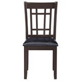 Lavon Wood Dining Side Chair Black and Espresso (Set of 2) | Brown | Espresso | 102672