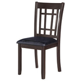 Lavon Wood Dining Side Chair Black and Espresso (Set of 2) | Brown | Espresso | 102672