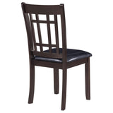 Lavon Wood Dining Side Chair Black and Espresso (Set of 2) | Brown | Espresso | 102672