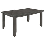 Dalila Rectangular 66-inch Wood Dining Table Dark Grey | King | Grey | Dark Grey | 102721GRY