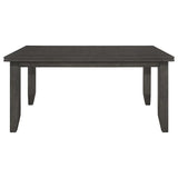 Dalila Rectangular 66-inch Wood Dining Table Dark Grey | King | Grey | Dark Grey | 102721GRY
