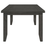 Dalila Rectangular 66-inch Wood Dining Table Dark Grey | King | Grey | Dark Grey | 102721GRY