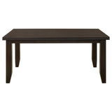 Dalila Rectangular 66-inch Wood Dining Table Cappuccino | King | Brown | Cappuccino | 102721