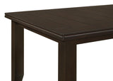 Dalila Rectangular 66-inch Wood Dining Table Cappuccino | King | Brown | Cappuccino | 102721