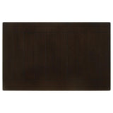 Dalila Rectangular 66-inch Wood Dining Table Cappuccino | King | Brown | Cappuccino | 102721