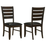 Dalila Wood Dining Side Chair Cappuccino (Set of 2) | King | Brown | Cappuccino | 102722