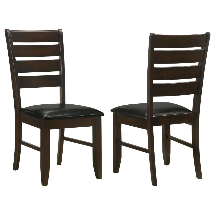 Dalila Wood Dining Side Chair Cappuccino (Set of 2) | King | Brown | Cappuccino | 102722