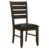 Dalila Wood Dining Side Chair Cappuccino (Set of 2) | King | Brown | Cappuccino | 102722