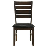 Dalila Wood Dining Side Chair Cappuccino (Set of 2) | King | Brown | Cappuccino | 102722