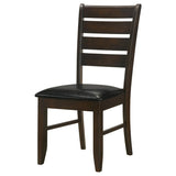 Dalila Wood Dining Side Chair Cappuccino (Set of 2) | King | Brown | Cappuccino | 102722