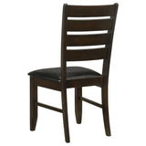 Dalila Wood Dining Side Chair Cappuccino (Set of 2) | King | Brown | Cappuccino | 102722