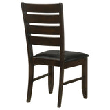 Dalila Wood Dining Side Chair Cappuccino (Set of 2) | King | Brown | Cappuccino | 102722