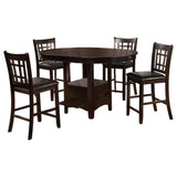 Lavon 5-piece Oval Counter Height Dining Set Espresso | Brown | Espresso | 102888-S5