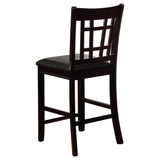 Lavon 5-piece Oval Counter Height Dining Set Espresso | Brown | Espresso | 102888-S5
