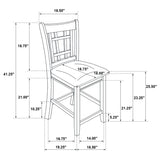 Lavon 5-piece Oval Counter Height Dining Set Espresso | Brown | Espresso | 102888-S5