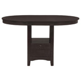 Lavon Oval 60-inch Counter Height Extension Dining Table Espresso | King | Brown | Espresso | 102888