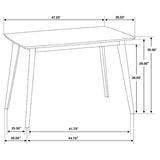 Kersey Rectangular 47-inch Wood Dining Table Chestnut | Brown | Chestnut | 103061
