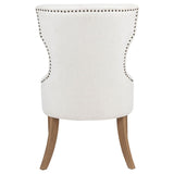 Baney Fabric Upholstered Dining Side Chair Beige and Rustic Honey | Beige | Beige / Rustic Honey | 104507